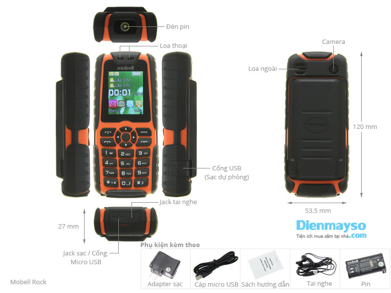 Điện thoại Mobell Rock 1