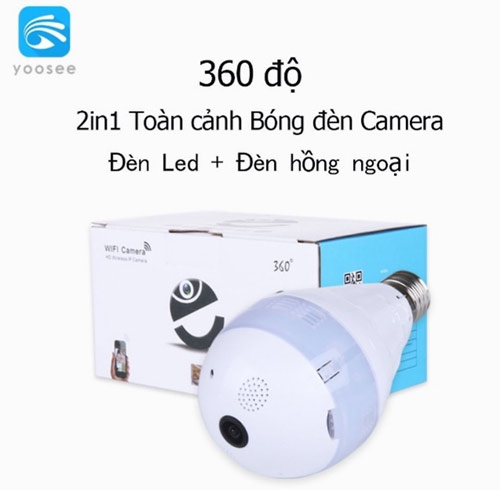 Camera ip giám sát Yoosee, Camera Yoosee Wifi Ngụy Trang Bóng Đèn 1.3Mpx