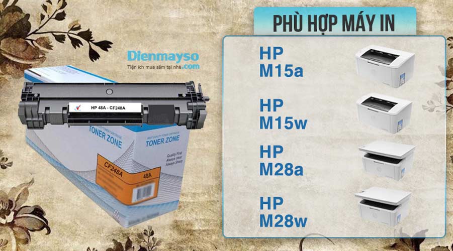 Hộp mực CF248A dùng cho máy in HP LaserJet Pro M15A, M28A