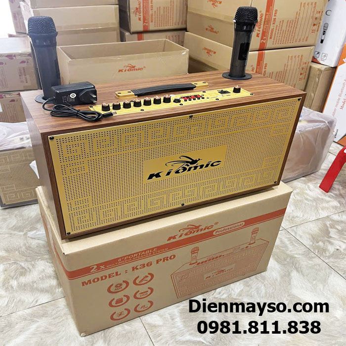 Loa Kéo Kiomic K36 Pro, Loa di động Kiomic K36 Pro, Loa Kéo karaoke Kiomic K36 Pro