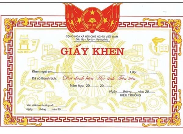 In bằng khen, in bằng chứng nhận, giấy khen thưởng