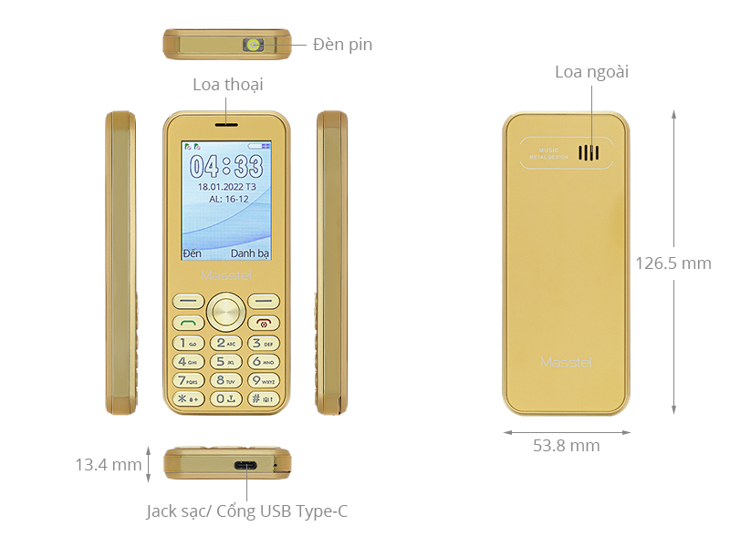 Điện thoại Masstel Lux 10 4G