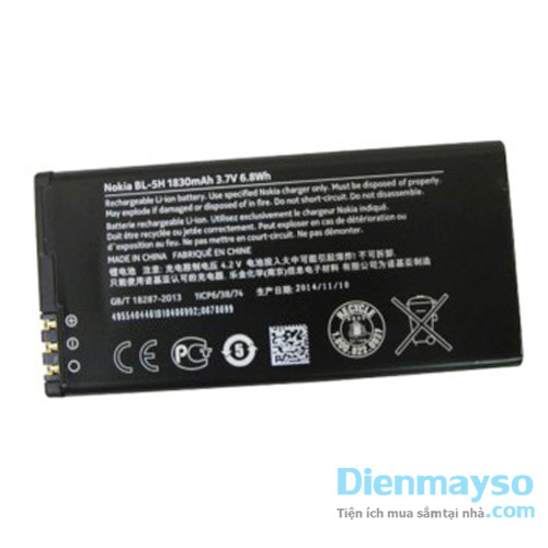 Pin Nokia Lumia 630, Nokia Lumia 630, Nokia Lumia 635, Nokia Lumia 636, Lumia 638 BL-5H chính hãng giá rẻ